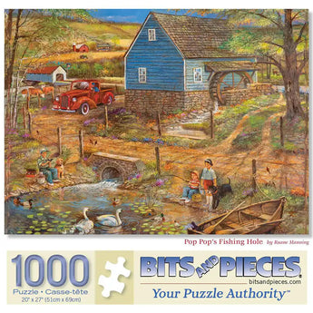 Pop Pops Fishing Hole Jigsaw Puzzle