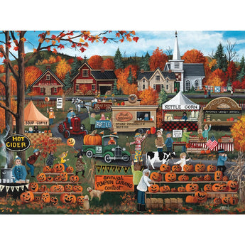 Set of 4 Debbi Wetzel Jigsaw Puzzles