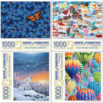 Set of 4 Challenging Jigsaw Puzzles