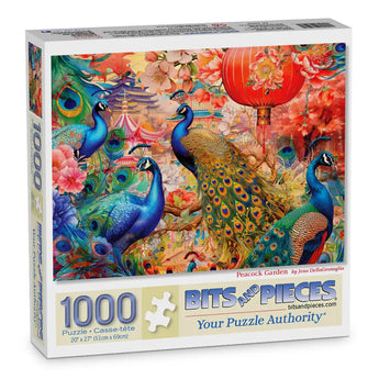 Peacock Garden Jigsaw Puzzle